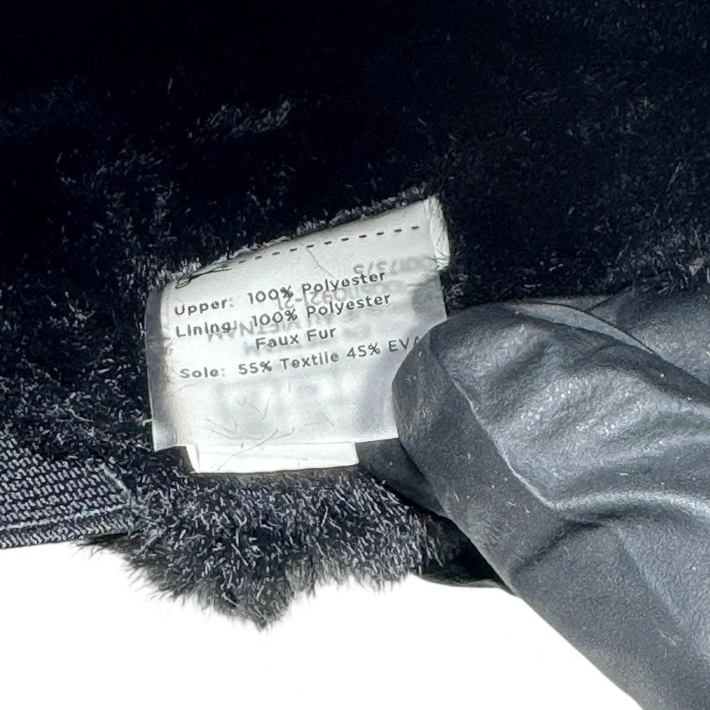 Toms Alpargata Mallow Mule Fluff Slippers Black Faux Fur Women's Size 10 NWOT - Picture 8 of 14